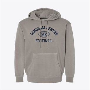 Windham Center Maine Football Pigment-Dyed Hoodie