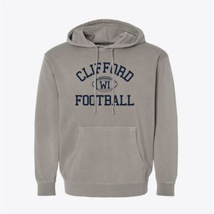 Clifford Wisconsin Football Pigment-Dyed Hoodie
