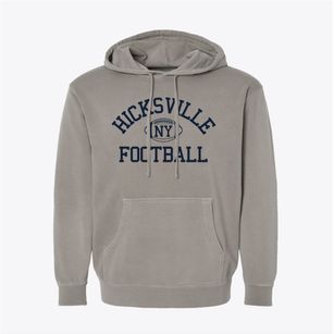 Hicksville New York Football Pigment-Dyed Hoodie
