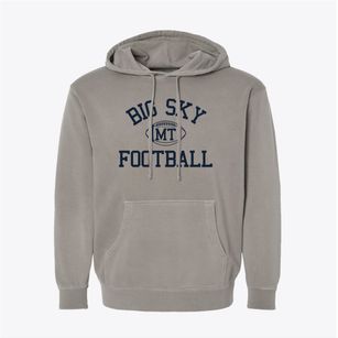 Big Sky Montana Football Pigment-Dyed Hoodie