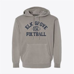Elk Grove California Football Pigment-Dyed Hoodie