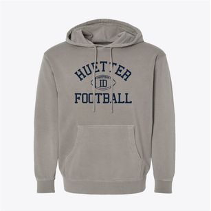 Huetter Idaho Football Pigment-Dyed Hoodie