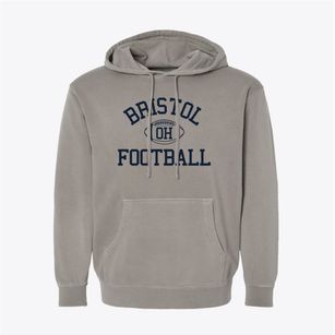 Bristol Ohio Football Pigment-Dyed Hoodie