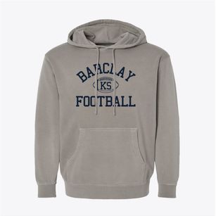 Barclay Kansas Football Pigment-Dyed Hoodie