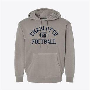 Charlotte Michigan Football Pigment-Dyed Hoodie