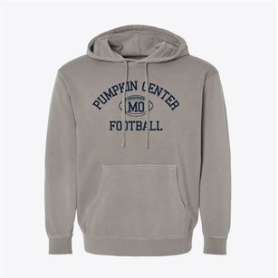 Pumpkin Center Missouri Football Pigment-Dyed Hoodie