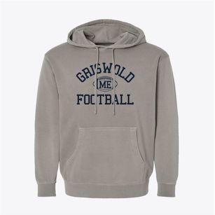 Griswold Maine Football Pigment-Dyed Hoodie