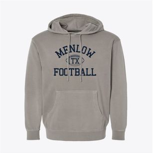 Menlow Texas Football Pigment-Dyed Hoodie