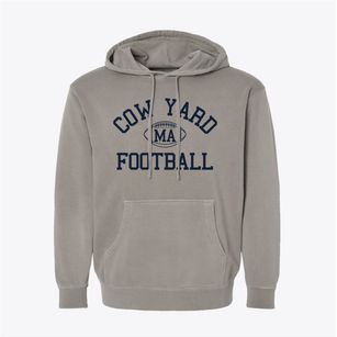 Cow Yard Massachusetts Football Pigment-Dyed Hoodie