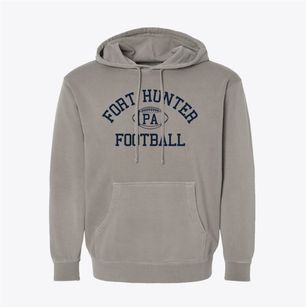 Fort Hunter Pennsylvania Football Pigment-Dyed Hoodie