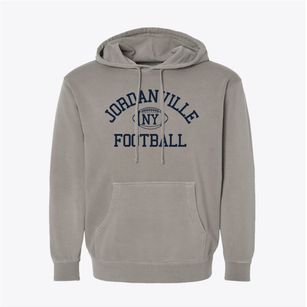 Jordanville New York Football Pigment-Dyed Hoodie