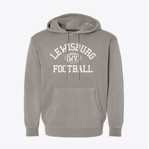 Lewisburg West Virginia Football Pigment-Dyed Hoodie