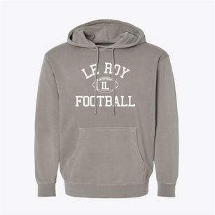 Le Roy Illinois Football Pigment-Dyed Hoodie