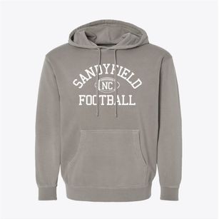 Sandyfield North Carolina Football Pigment-Dyed Hoodie
