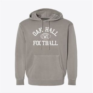 Oak Hall Wisconsin Football Pigment-Dyed Hoodie