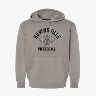 Downsville Texas Pickleball Pigment-Dyed Hoodie