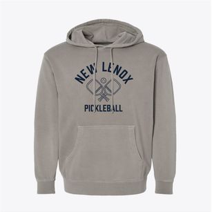 New Lenox Illinois Pickleball Pigment-Dyed Hoodie