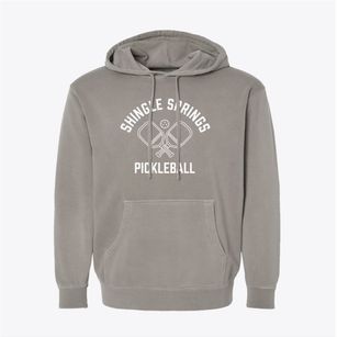 Shingle Springs California Pickleball Pigment-Dyed Hoodie