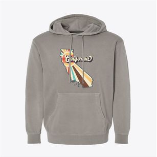  California Retro Art Pigment-Dyed Hoodie