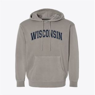  Wisconsin Varsity State Pigment-Dyed Hoodie