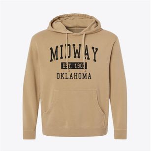 Midway Oklahoma Classic Established Pigment-Dyed Hoodie