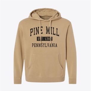 Pine Mill Pennsylvania Classic Established Pigment-Dyed Hoodie