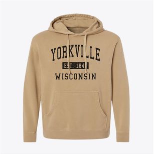 Yorkville Wisconsin Classic Established Pigment-Dyed Hoodie