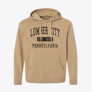 Lumber City Pennsylvania Classic Established Pigment-Dyed Hoodie