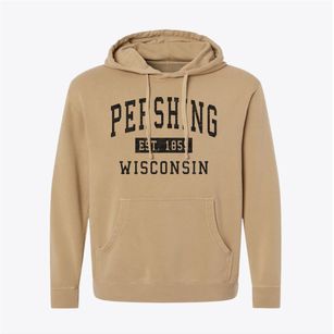 Pershing Wisconsin Classic Established Pigment-Dyed Hoodie