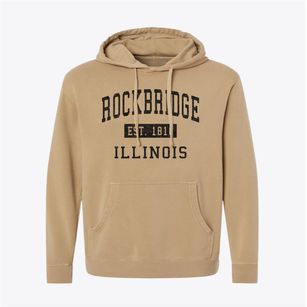 Rockbridge Illinois Classic Established Pigment-Dyed Hoodie