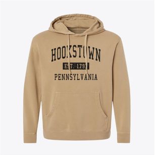Hookstown Pennsylvania Classic Established Pigment-Dyed Hoodie