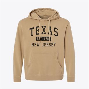 Texas New Jersey Classic Established Pigment-Dyed Hoodie