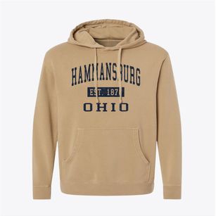 Hammansburg Ohio Classic Established Pigment-Dyed Hoodie
