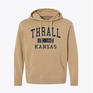 Thrall Kansas Classic Established Pigment-Dyed Hoodie
