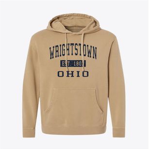Wrightstown Ohio Classic Established Pigment-Dyed Hoodie