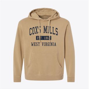 Coxs Mills West Virginia Classic Established Pigment-Dyed Hoodie
