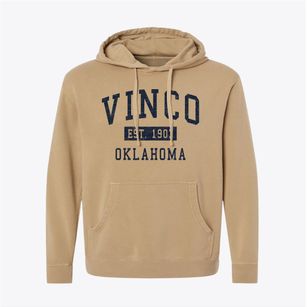 Vinco Oklahoma Classic Established Pigment-Dyed Hoodie