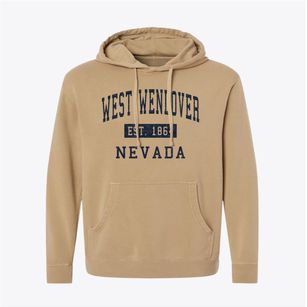 West Wendover Nevada Classic Established Pigment-Dyed Hoodie