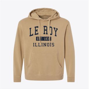 Le Roy Illinois Classic Established Pigment-Dyed Hoodie