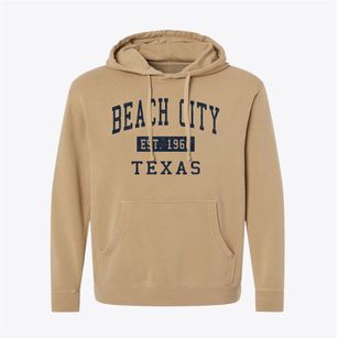 Beach City Texas Classic Established Pigment-Dyed Hoodie