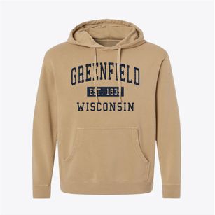 Greenfield Wisconsin Classic Established Pigment-Dyed Hoodie