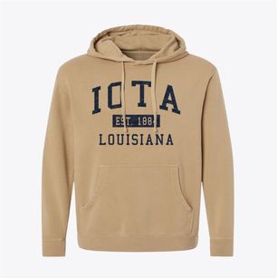 Iota Louisiana Classic Established Pigment-Dyed Hoodie