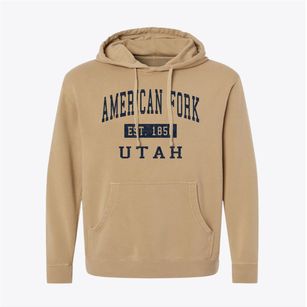 American Fork Utah Classic Established Pigment-Dyed Hoodie