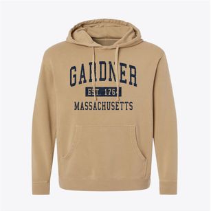 Gardner Massachusetts Classic Established Pigment-Dyed Hoodie