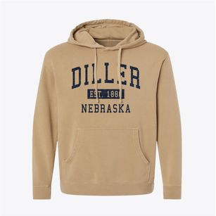 Diller Nebraska Classic Established Pigment-Dyed Hoodie