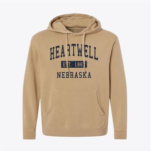Heartwell Nebraska Classic Established Pigment-Dyed Hoodie