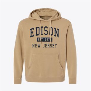 Edison New Jersey Classic Established Pigment-Dyed Hoodie