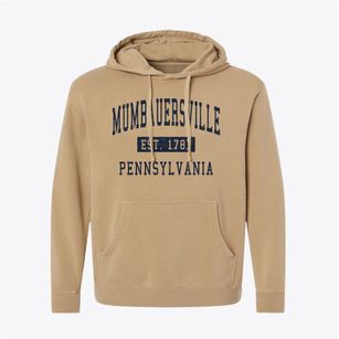 Mumbauersville Pennsylvania Classic Established Pigment-Dyed Hoodie