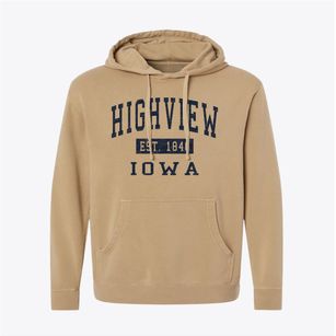 Highview Iowa Classic Established Pigment-Dyed Hoodie
