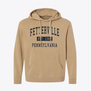 Fetterville Pennsylvania Classic Established Pigment-Dyed Hoodie
